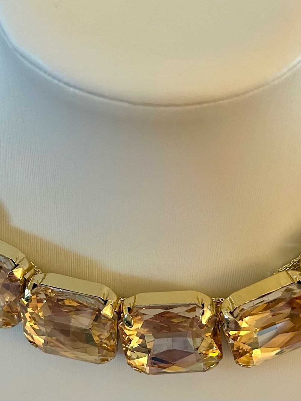 Gold-Tone Amber Crystal Statement Necklace - Villager by Liz Claiborne